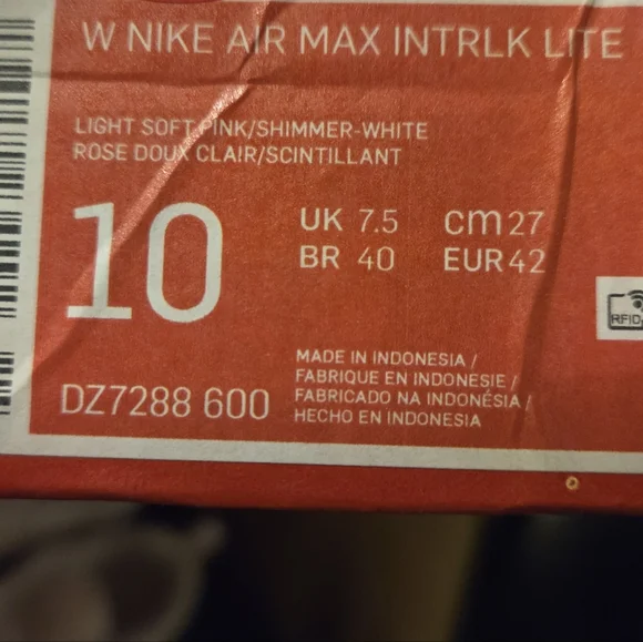 Nike Air Max INTRLK Lite Soft Pink Sneakers Womens Size 10 US - Picture 6 of 6